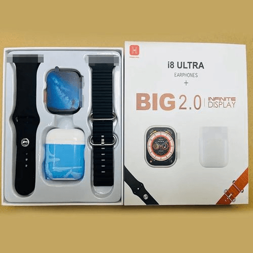 Montre Connectée 2 en 1 i8 Ultra avec Ecouteurs